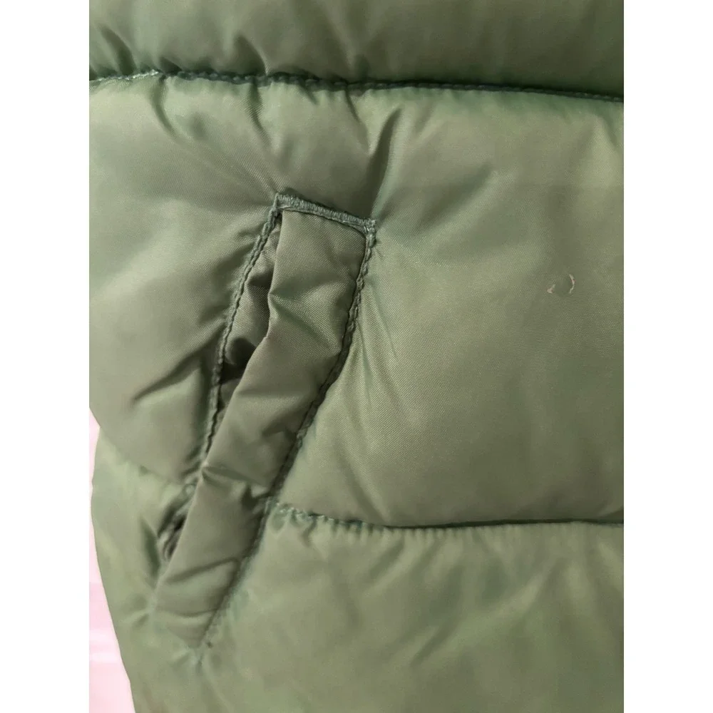 Gymboree Kids Puffer Vest‎ Green Plaid Lined Size M 7-8 Boys